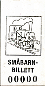 Smaabarnbillett s