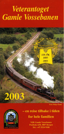 Rutetabell 2003