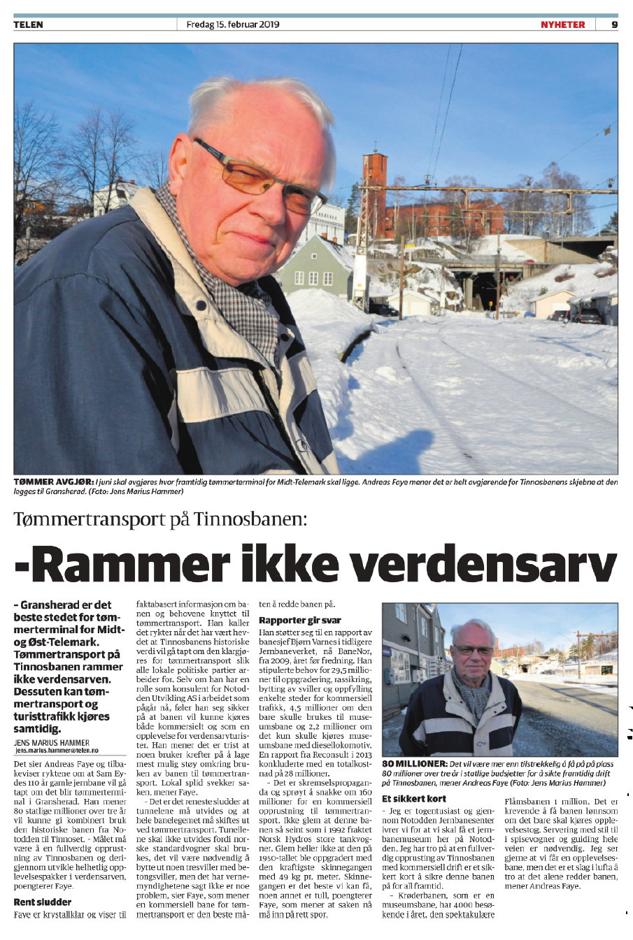 Telen 2019 03 06 Tømmertransp