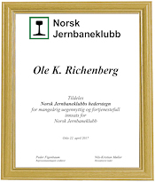 Hederstegn Ole ramme 175