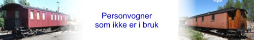 Personvogner som ikke er i bruk